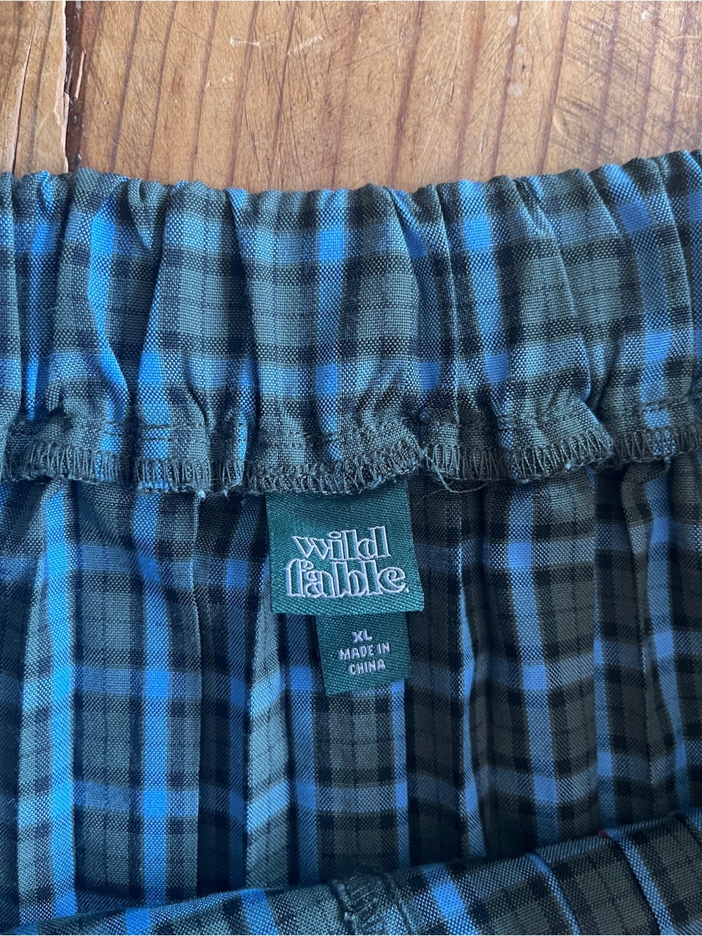 wild fable Blue and Green Plaid Pleated Mini Skirt - Picture 4 of 4